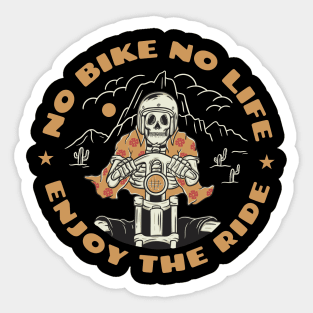 No Bike No Life Sticker